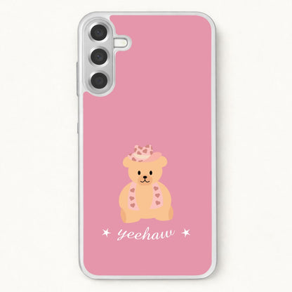 Yeehaw Teddy Bear Phone Case for Galaxy A57