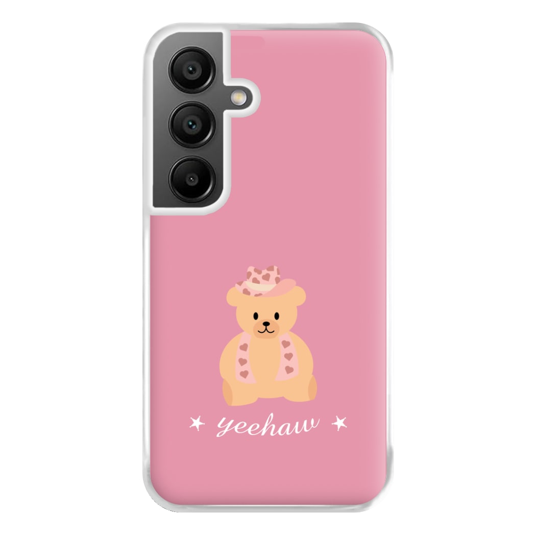 Yeehaw Teddy Bear Phone Case for Galaxy A56
