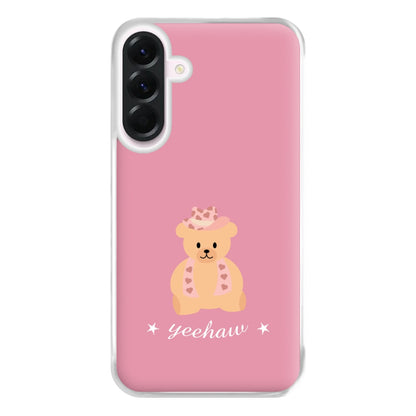 Yeehaw Teddy Bear Phone Case for Galaxy A36