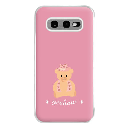 Yeehaw Teddy Bear Phone Case for Galaxy S10e