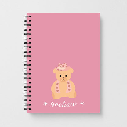 Yeehaw Teddy Bear Notebook