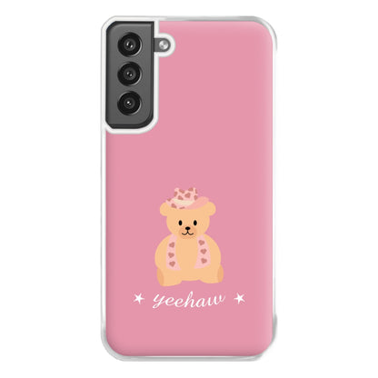 Yeehaw Teddy Bear Phone Case for Galaxy S21FE