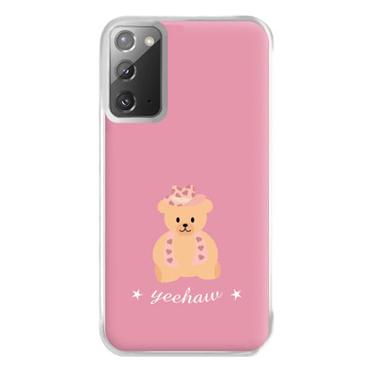 Yeehaw Teddy Bear Phone Case for Galaxy Note 20 Ultra