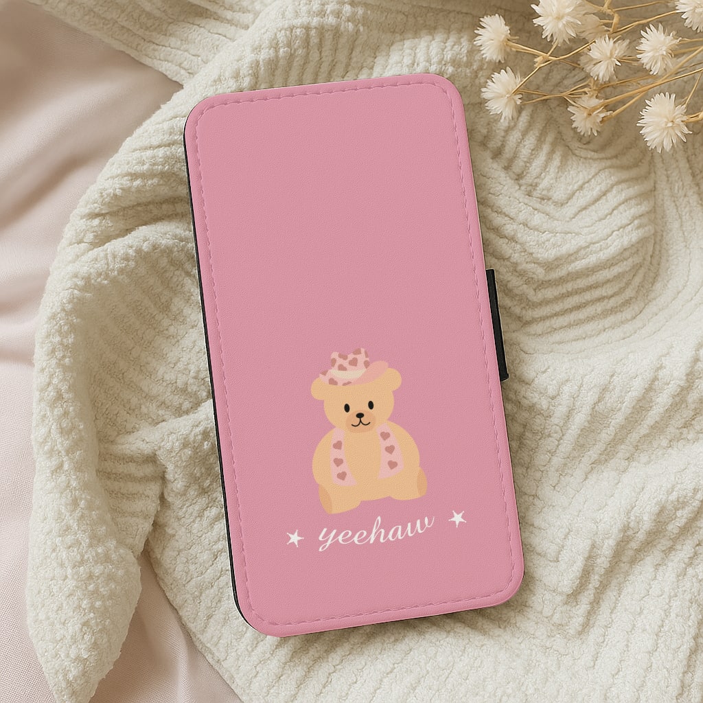 Yeehaw Teddy Bear Wallet Phone Case