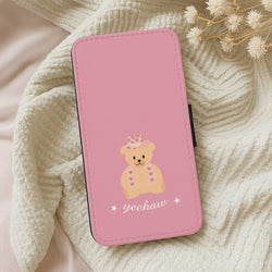 Yeehaw Teddy Bear Wallet Phone Case