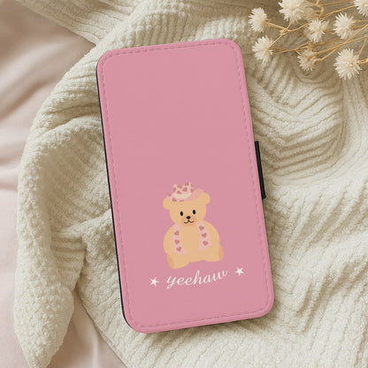 Yeehaw Teddy Bear Wallet Phone Case
