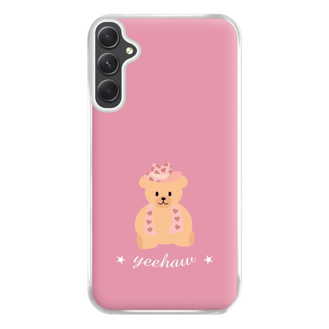 Yeehaw Teddy Bear Phone Case for Galaxy A14
