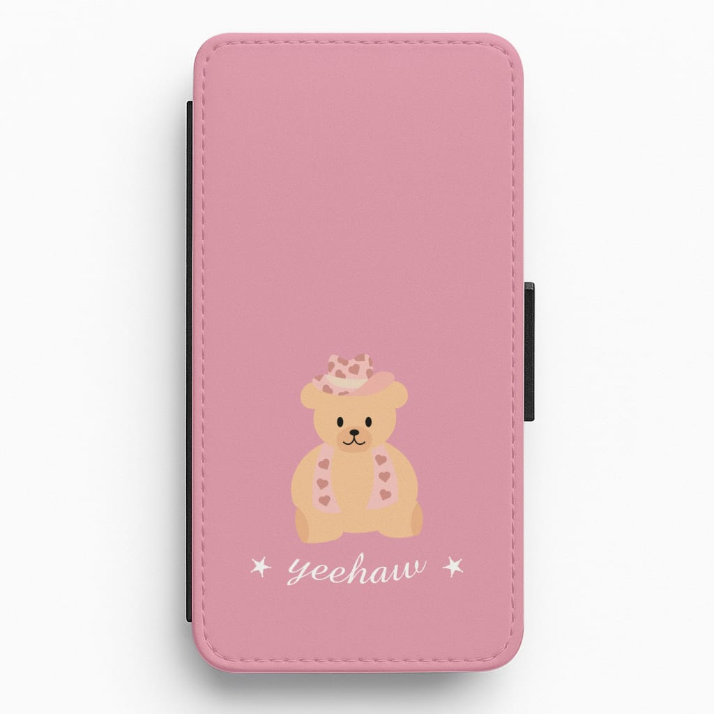 Yeehaw Teddy Bear Flip / Wallet Phone Case
