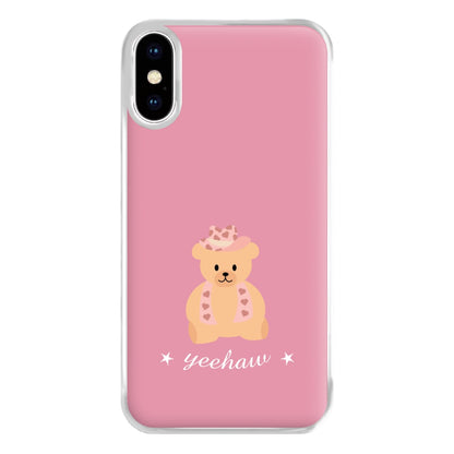 Yeehaw Teddy Bear Phone Case for iPhone XS Max