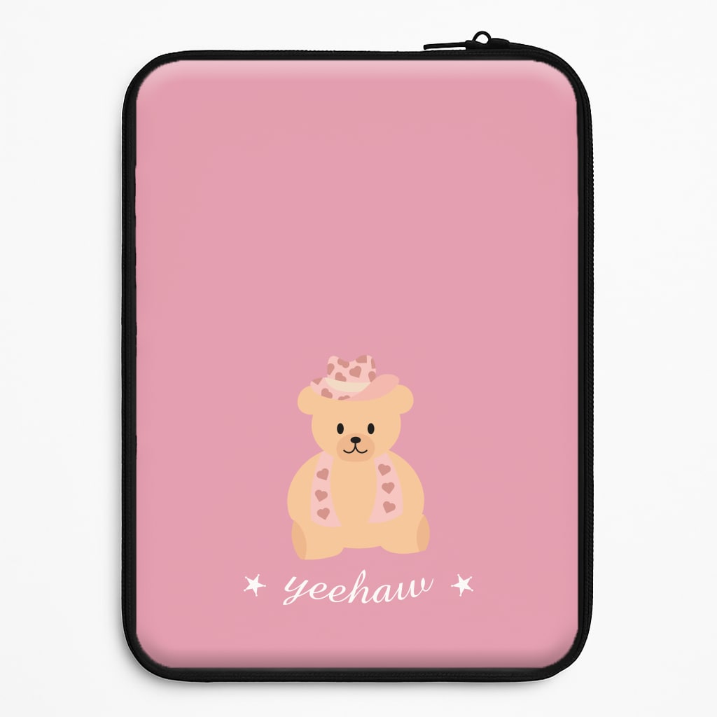Yeehaw Teddy Bear Laptop Sleeve