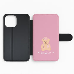 Yeehaw Teddy Bear Flip Phone Case