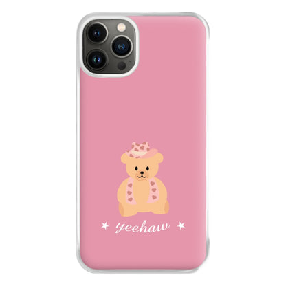 Yeehaw Teddy Bear Phone Case for iPhone 13