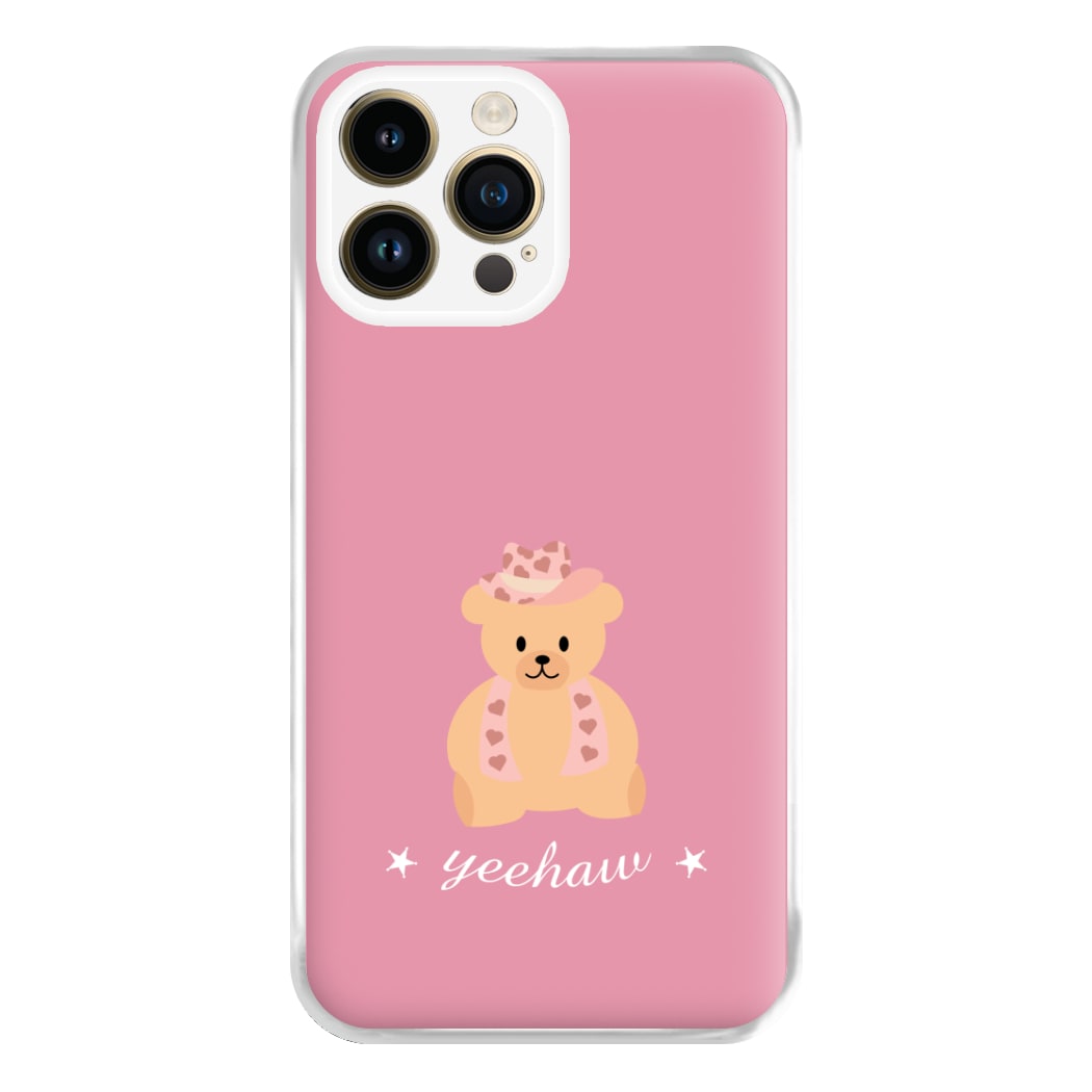Yeehaw Teddy Bear Phone Case for iPhone 14 Pro Max