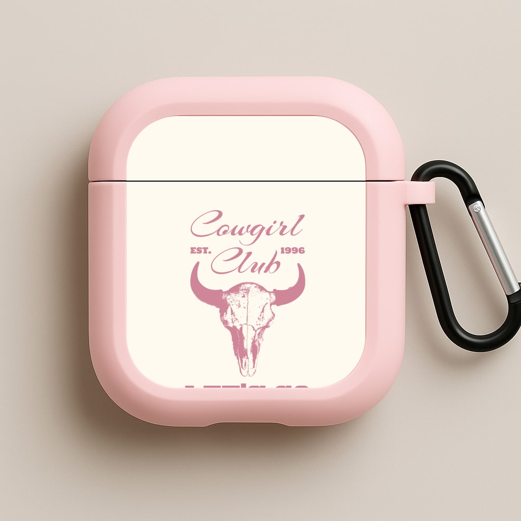 Cowgirl Club Pink AirPods Case