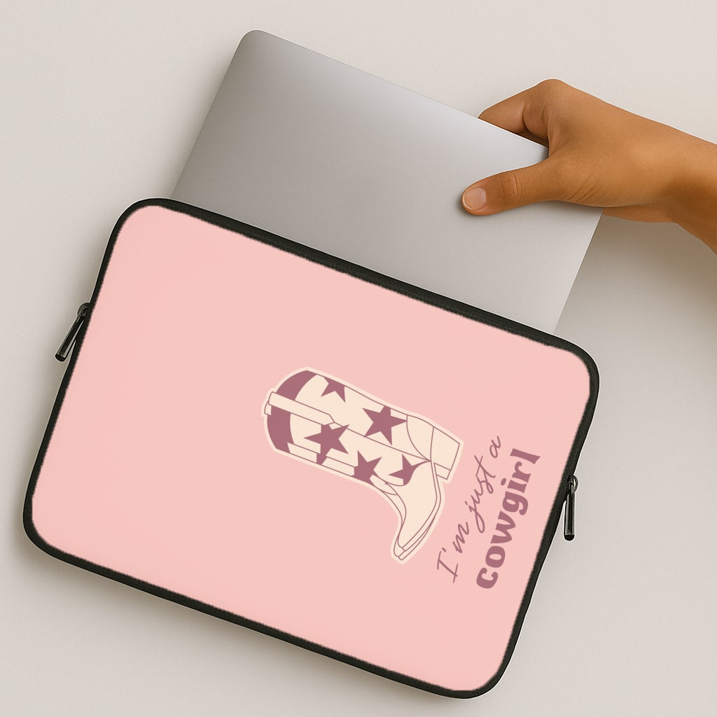 I'm Just A Cowgirl MacBook Case