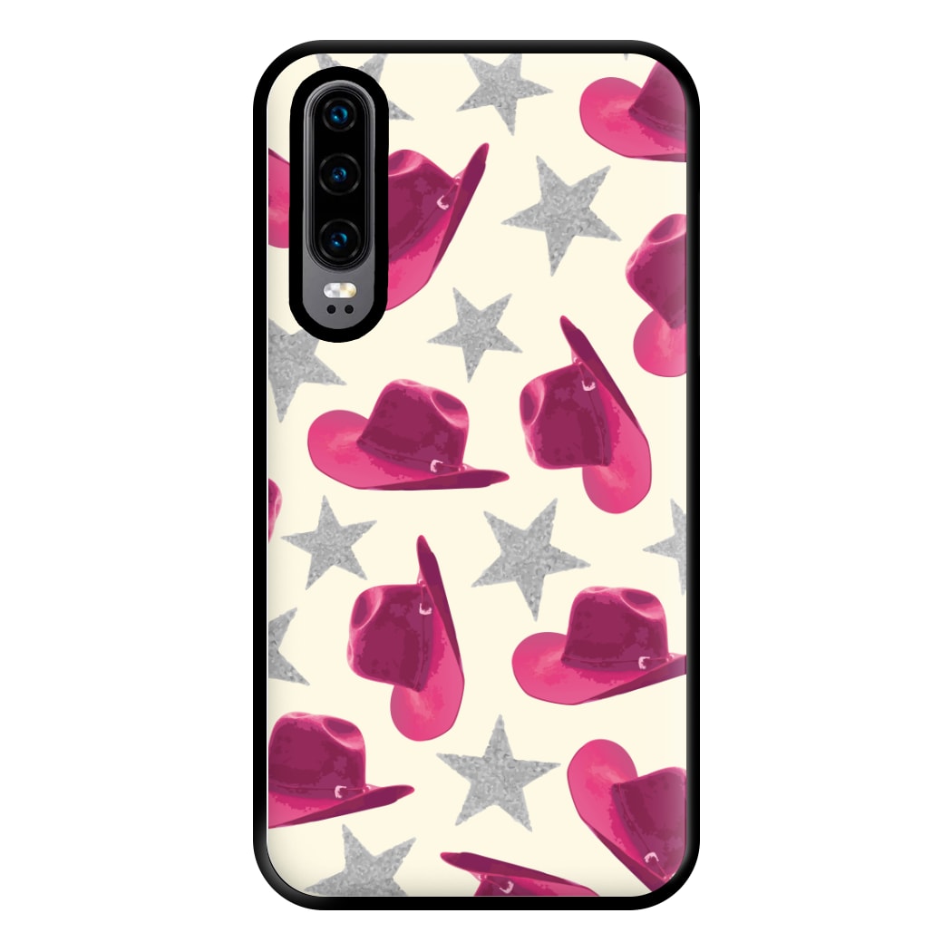 Pink Cowboy Hats And Stars Pattern Phone Case for Huawei P30