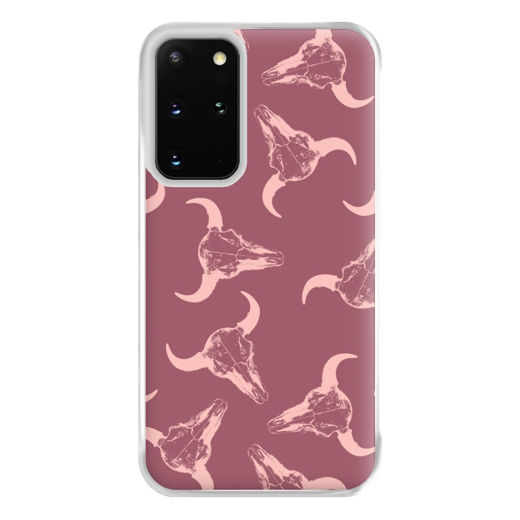 Pastel Skulls Pattern Phone Case for Galaxy S20 Plus