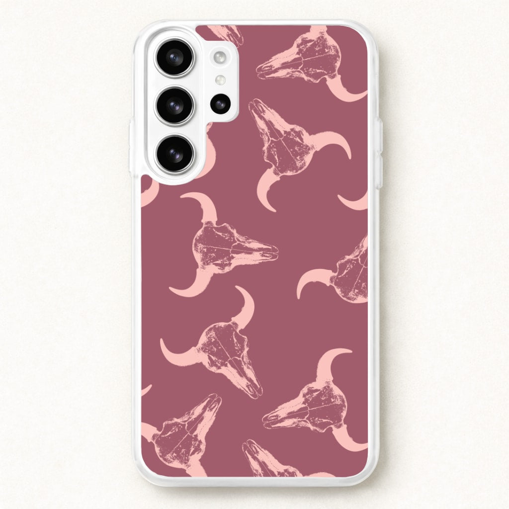 Pastel Skulls Pattern Phone Case for Galaxy S26 Ultra