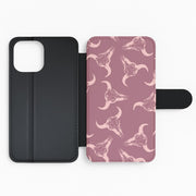 Pastel Skulls Pattern Flip / Wallet Phone Case 2
