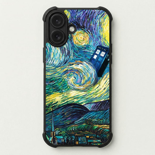 Starry Night Tardis Phone Case — Bumper case