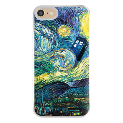 Starry Night Tardis Phone Case for iPhone 6 / 7 / 8 / SE