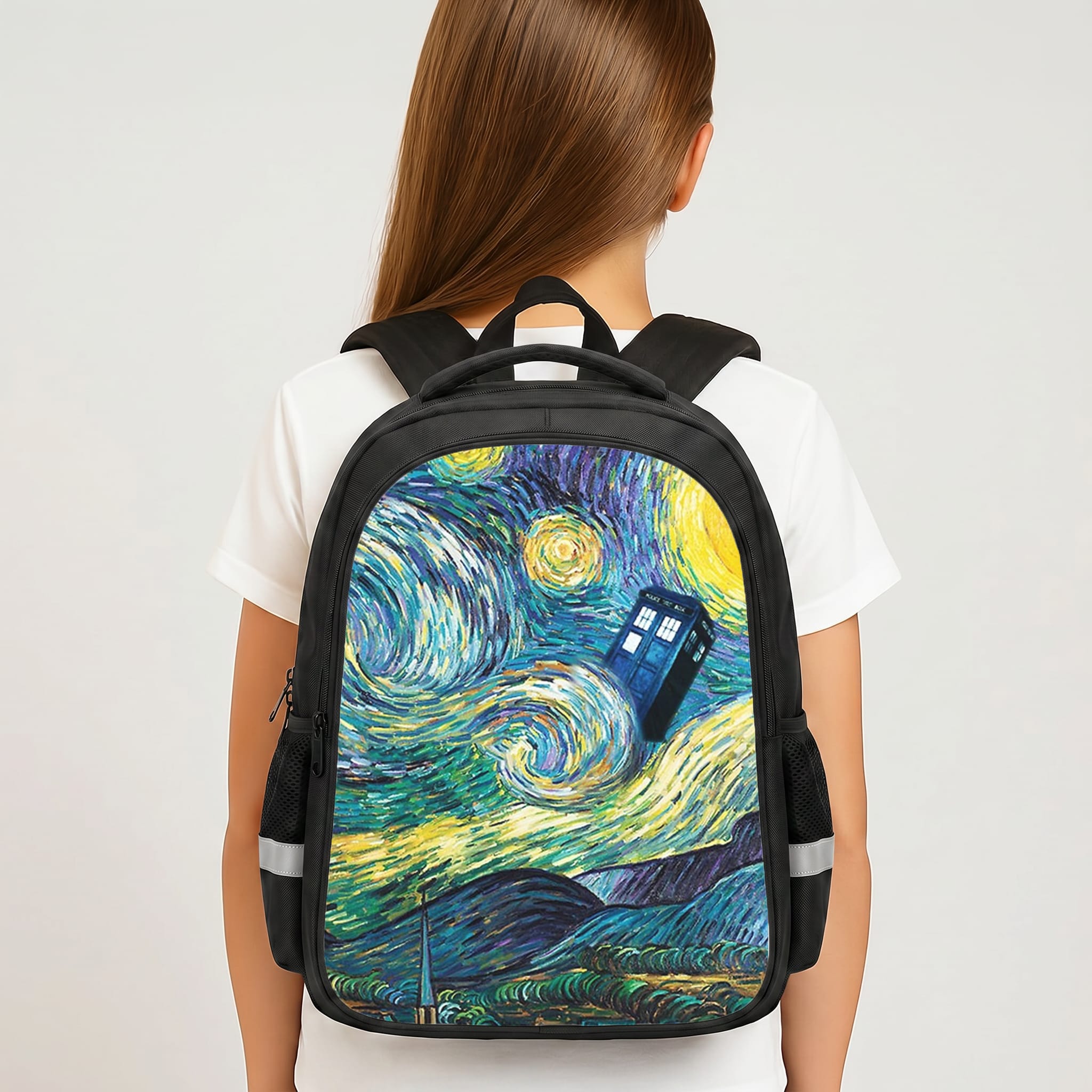 Starry Night Tardis Backpack