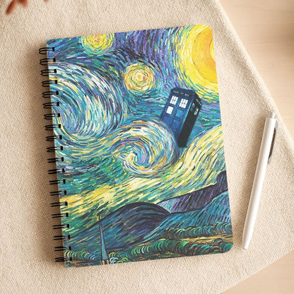 Starry Night Tardis Notepad