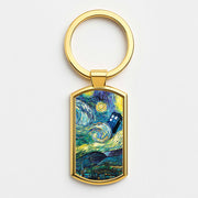 Starry Night Tardis Luxury Keyring 3