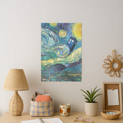 Starry Night Tardis Art Print
