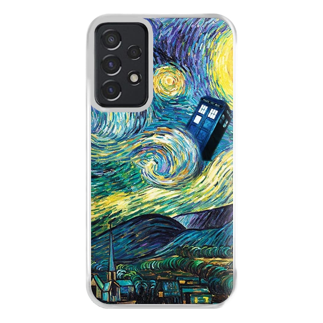 Starry Night Tardis Phone Case for Galaxy A52 / A52s