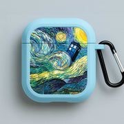 Starry Night Tardis AirPods Case 3