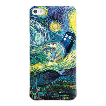 Starry Night Tardis Phone Case for iPhone 5 / 5s / SE 2016