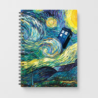 Starry Night Tardis Notebook