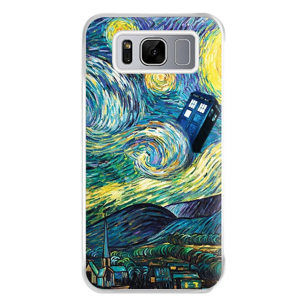 Starry Night Tardis Phone Case for Galaxy S8 Plus