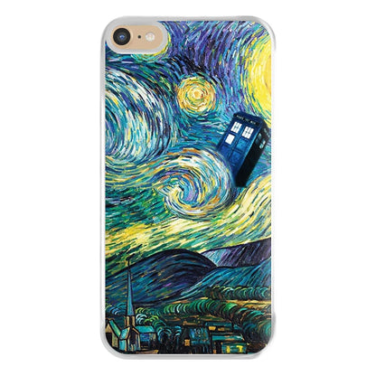 Starry Night Tardis Phone Case for iPhone 6 Plus / 7 Plus / 8 Plus