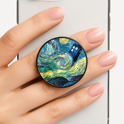 Starry Night Tardis Phone Grip