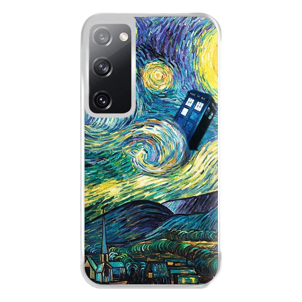 Starry Night Tardis Phone Case for Galaxy S20