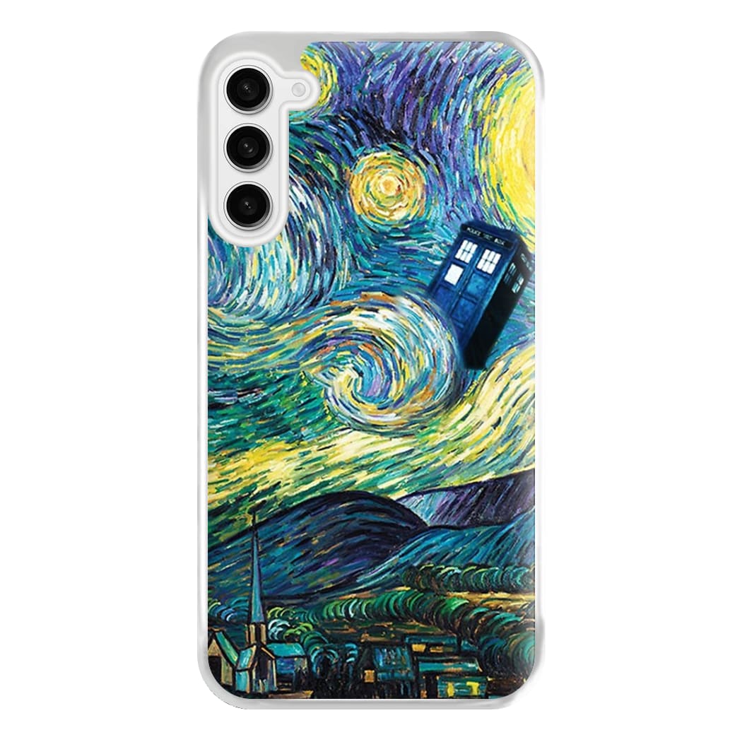 Starry Night Tardis Phone Case for Galaxy S23FE