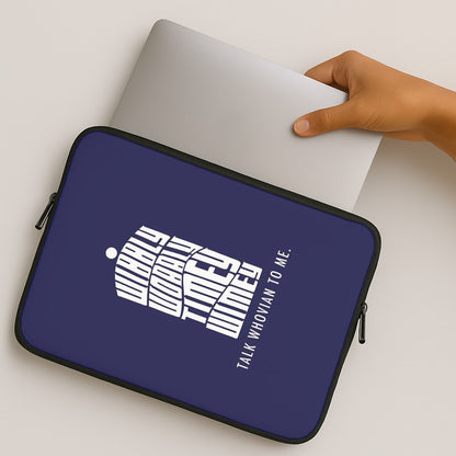 Talk Whovian To Me MacBook Case