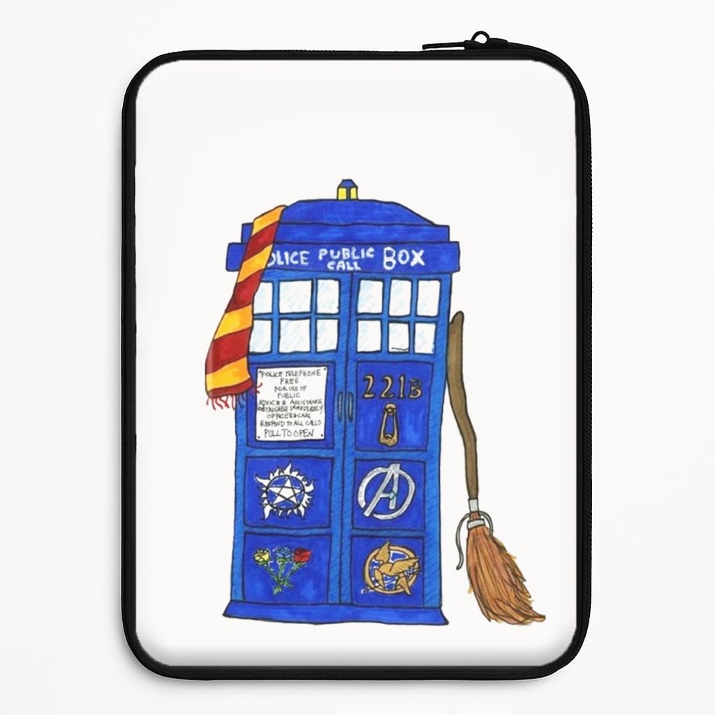 Multifandom Cartoon Laptop Sleeve