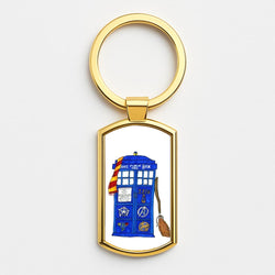 Multifandom Cartoon Gold Keyring
