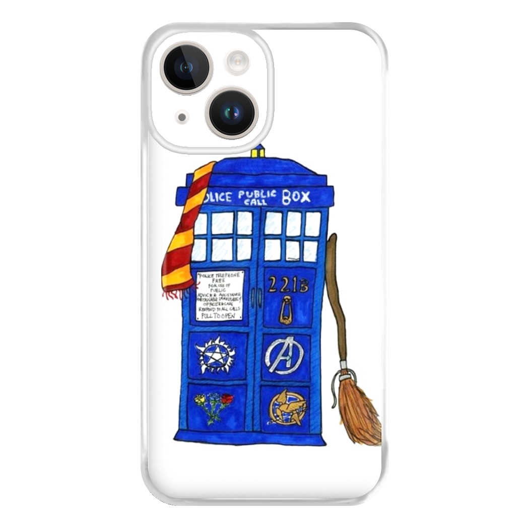 Multifandom Cartoon Phone Case for iPhone 14