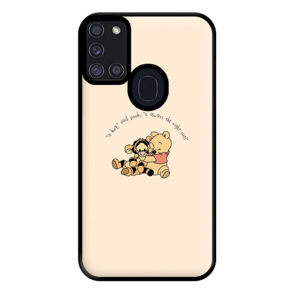 A Hug Said Pooh - Winnie Phone Case for Galaxy A21s