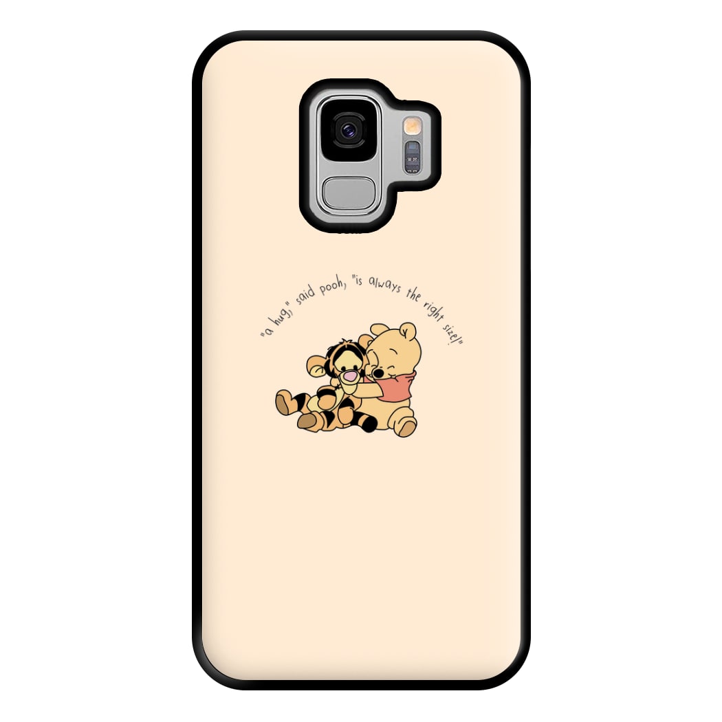 A Hug Said Pooh - Winnie Phone Case for Galaxy S9 Plus