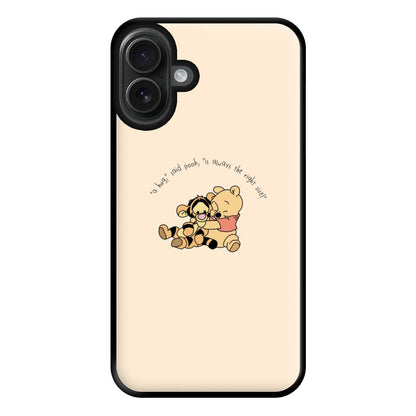 A Hug Said Pooh - Winnie Phone Case for iPhone 16 Plus