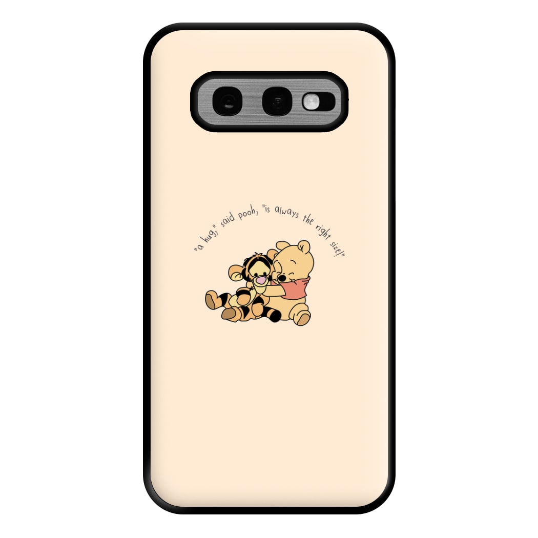 A Hug Said Pooh - Winnie Phone Case for Galaxy S10e