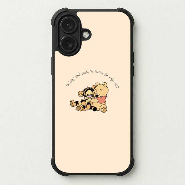 A Hug Said Pooh - Winnie Phone Case — Bumper case