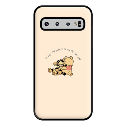 A Hug Said Pooh - Winnie Phone Case for Galaxy S10 Plus