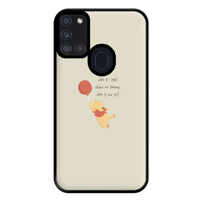 What If I Fail - Winnie Phone Case for Galaxy A21s