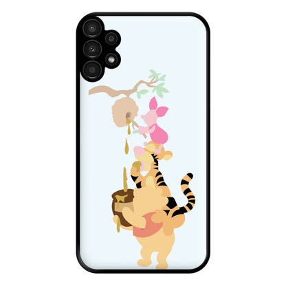 Bouncing Tiger , Piglet , Yellow Bear Phone Case for Galaxy A13